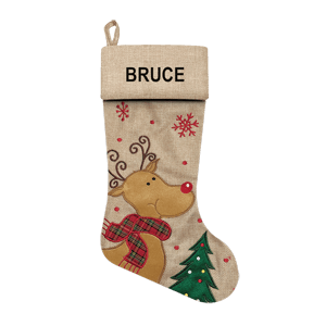 Christmas Stocking<br>Modern Reindeer